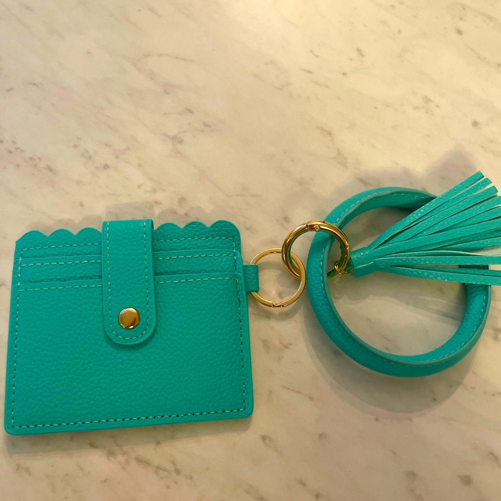 Turquoise Wristlet Wallet